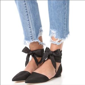 Sam Edelman Ankle Wrap Flat Mules 7.5